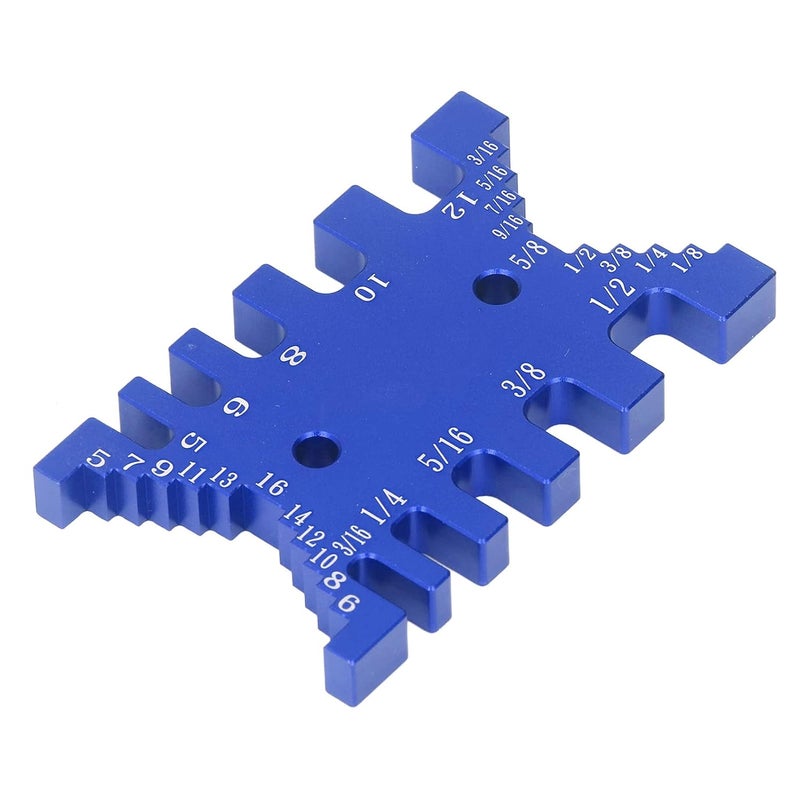 ZKEOOIVAgrfyz3psne 11 قالب دوفتيل مقياس تدبيس ألومنيوم بمقياس متري وإمبراطوري أداة النجارة - Image 1