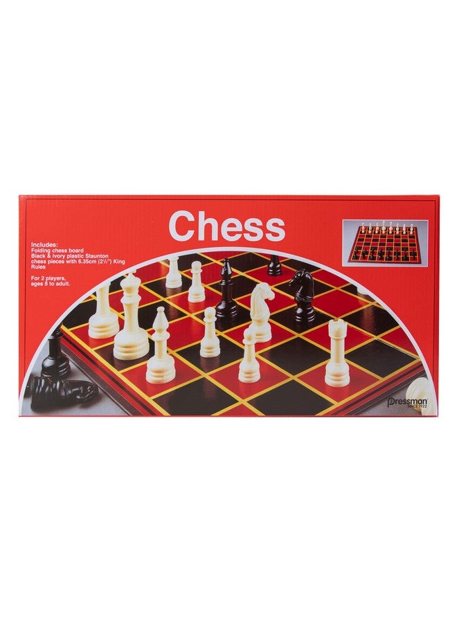 Pressman Chess - with Folding Board and Full Size Chess Pieces - Image 1