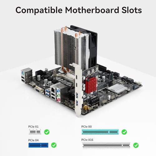 ELUTENG 4 Ports USB 3.1 PCIE Expansion Card (2 USB-A & 2 Type-C Ports) Superspeed PCI Express Expansion Card USB Card for Desktop PC Support Windows 11/10/8/7/XP/Vista, Self-Powered Supply - Image 2