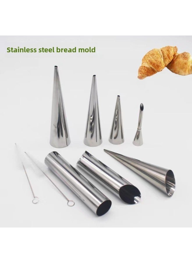 Stainless Steel Bread Mold Screw Tube Croissant Crisp Mold Danish Croissant Mold Cone Bread Mold Baking Tools-Color - Image 2
