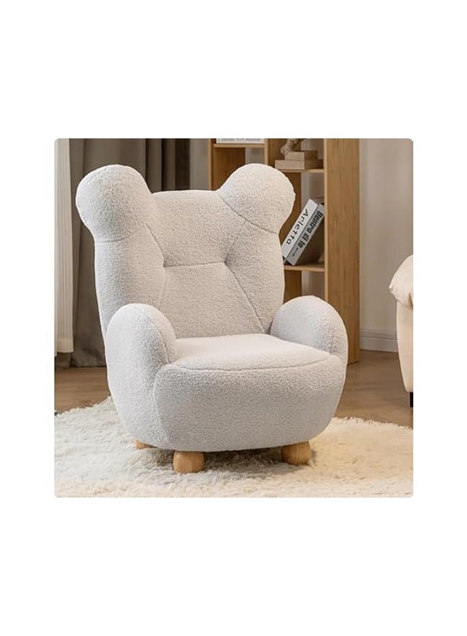 Poppins Home Kids Adorable Cartoon Bear Sofa Chair A Cozy and Cute Seating Solution (Lake Blue)  - Image 1