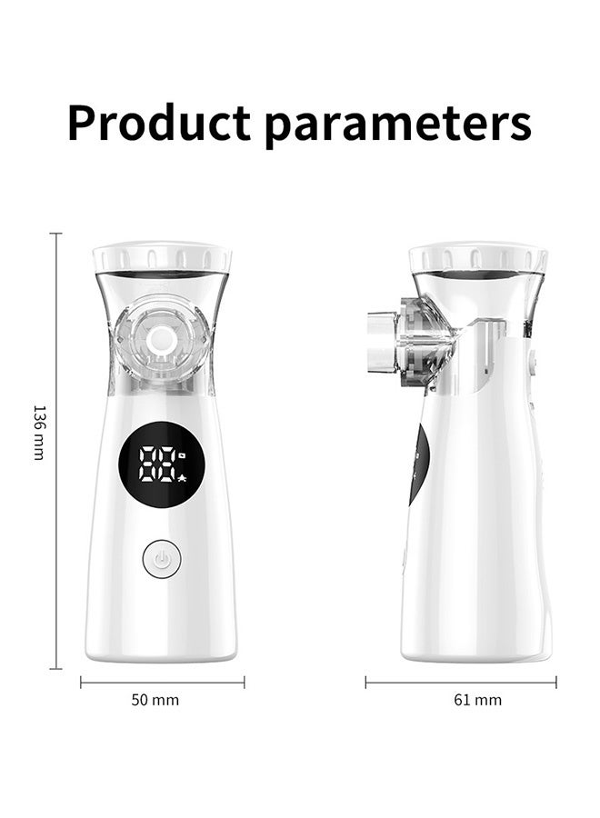 GD Portable Mesh Nebulizer with LED Digital Display Three Atomization Modes Low Noise Handheld Nebulizer with Self‑Cleaning Mode - Rechargeable Cold Mist Large Vapor Inhaler for Children, Home, Office, and Travel - Image 2
