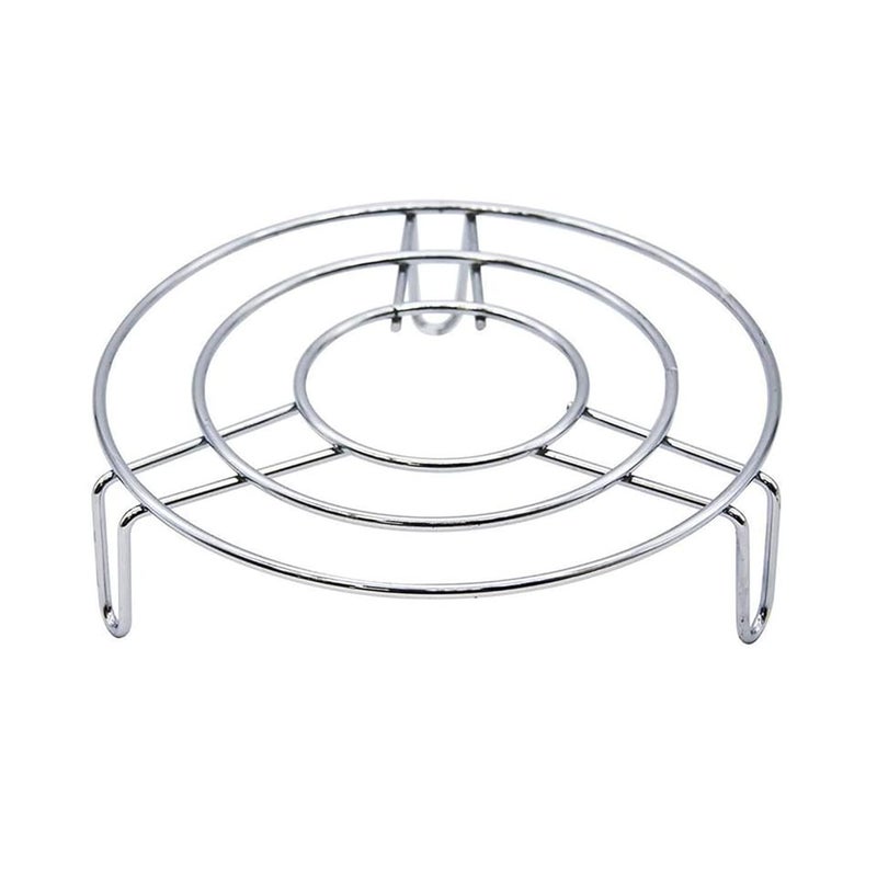 IDEAL PRIME Heavy Gauge Stainless Steel trivets 6 Pieces Steel Cooker Steamer Hotpot Stand Casserole Stand Utensil Holder Table Ring Kitchen Tool Tableware Pack of 6 - Image 2