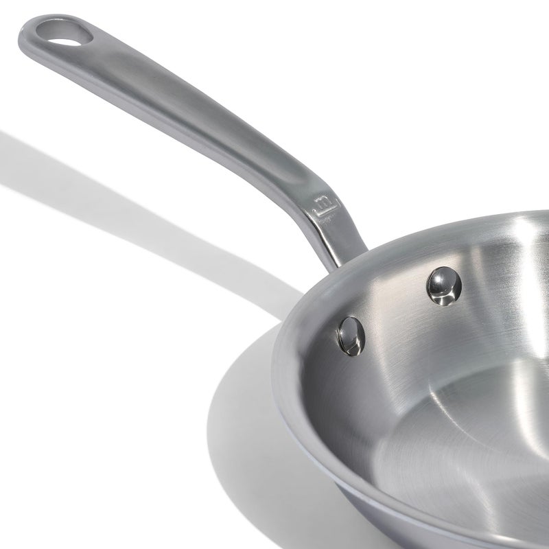 Madein Made In Cookware - 8-Inch Stainless Steel Frying Pan - 5 Ply Stainless Clad - Professional Cookware - Crafted in Italy - Induction Compatible - Image 2