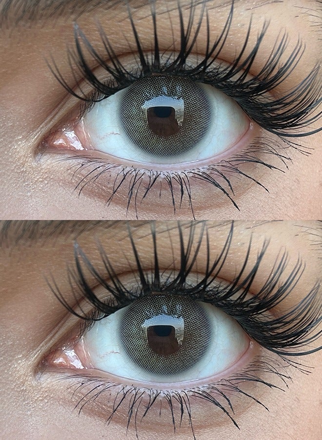 سيدة جديدة عدسات لاصقة ملونة رمادية من فريش ليدي للاستخدام السنوي - Image 2