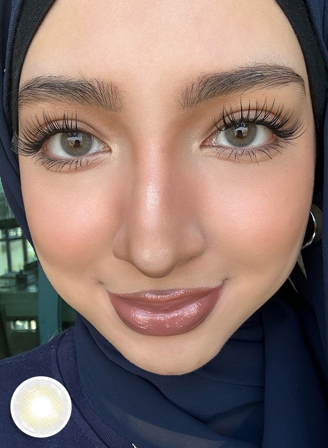 سيدة جديدة عدسات لاصقة ملونة رمادية من فريش ليدي للاستخدام السنوي - Image 4