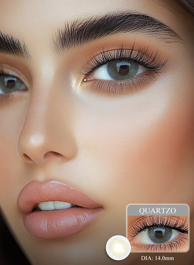 FreshLady Colored Contact Lenses Quartzo 14.00mm Yearly Disposable for Daily Wear - Image 2
