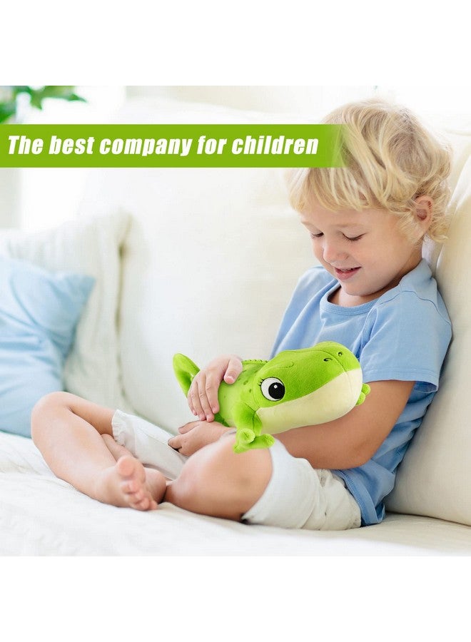 Zhanmai Chameleon Stuffed Animal Cute Chameleon Plush Doll Green Soft Stuffed Toy for Birthday Baby Shower New Year Party Festival Supplies, 11.8 Inches - Image 3