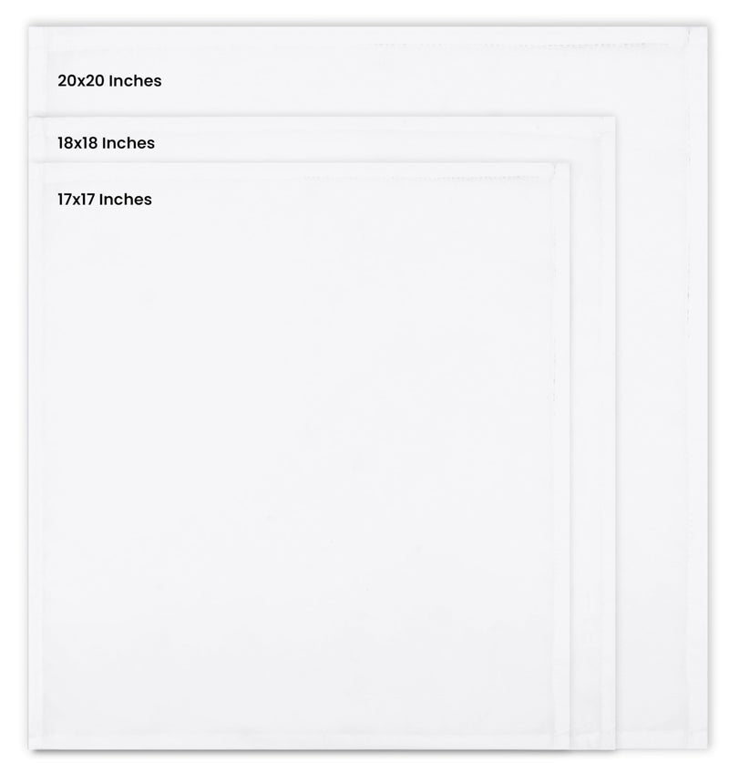 يوتوبيا هوم مناديل يوتوبيا المنزل القماش الأبيض (12 حزمة 20 × 20 بوصة) مناديل عشاء مثالية لحفل الزفاف والغداء/العشاء - Image 2