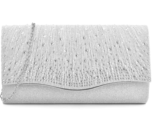 TINDTOP Clutch Purses for Women Evening Handbags for Formal Wedding Party Cocktail Prom Crossbody Shoulder Envelope Bag - Image 1