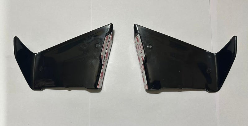 AUTO MT Black, Universal Wing Aerodynamic Winglet Kit Dynamic Spoiler for Suzuki Kawasaki Yamaha R15 V3/V4, KTM RC 390 RC 200 RC 125 Aerodynamic Winglet Kit Dynamic Spoiler Highly Durable ABS Plastic - Image 2