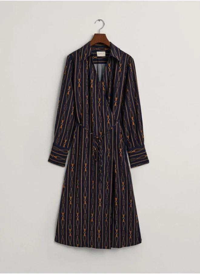 GANT Striped Long Sleeve Dress
