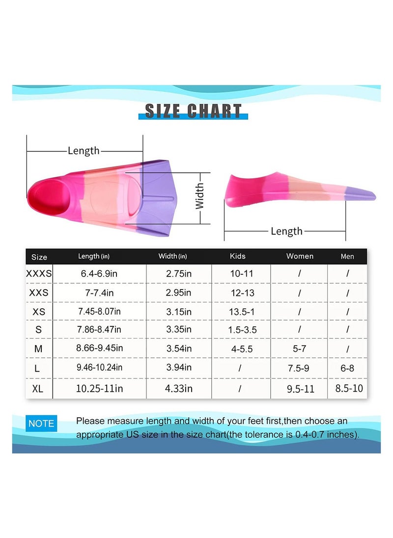 Generic - Kids Swim Fins Kids Flippers for Swimming Swim Training Fins for Snorkeling or Lap Swimming - Image 1