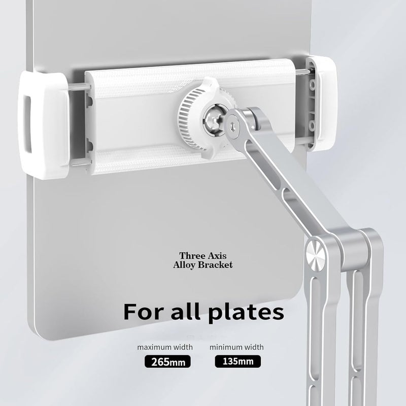 Tablet RiserBracket Foldable Long Arm Pad Mobile Holder Rack Clamp Holder Non Slip Stand 360°Adjustable Tablet Stand Bracket for Lap for Bed - Image 4