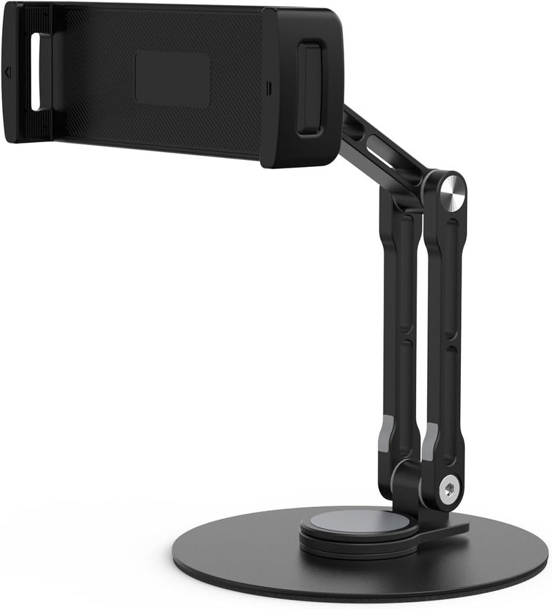 Tablet RiserBracket Foldable Long Arm Pad Mobile Holder Rack Clamp Holder Non Slip Stand 360°Adjustable Tablet Stand Bracket for Lap for Bed - Image 1
