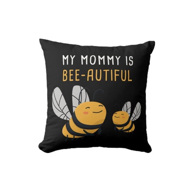 MOTHERS DAY CUSHION WITH FILLER BLACK PACK OF 1 16X16 INCHES GIFT FOR MOM USEFUL GIFTS FOR MOM BEST GIFT FOR MOTHERS DAY