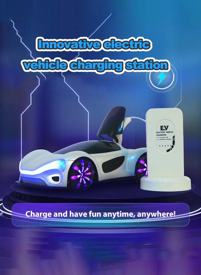 سيارة تعمل بالتحكم عن بعد بالإيماءة، سيارة تعمل بالتحكم عن بعد للانجراف مع مؤثرات ضوئية وصوتية، لعبة سيارة نموذج طيران عالية التردد 2.4 جيجاهرتز (مناسبة للأطفال)، يمكنها الدوران 360 درجة، هدية عيد الميلاد المثالية للأولاد والبنات (من 4 إلى 12 سنة) - Image 4