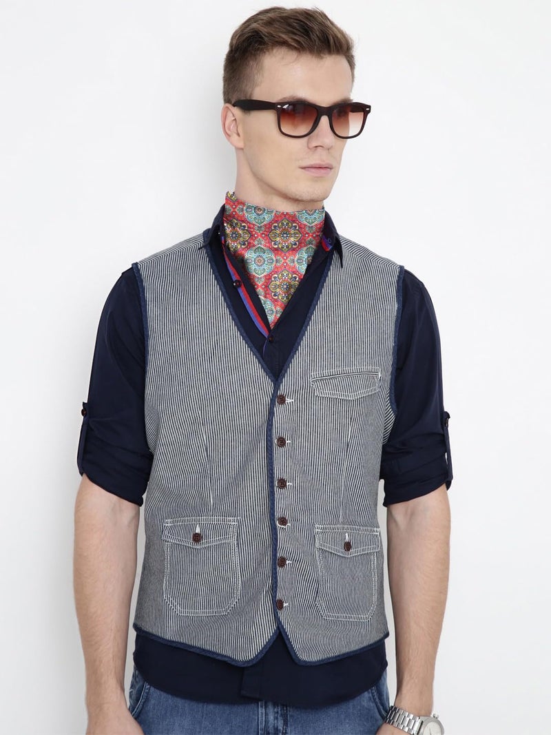 Blacksmith Solid Microfiber Cravat with Matching Pocket Square for Men - Scarf Neckwear Cravat for Men with Matching Pocket Square - Image 4