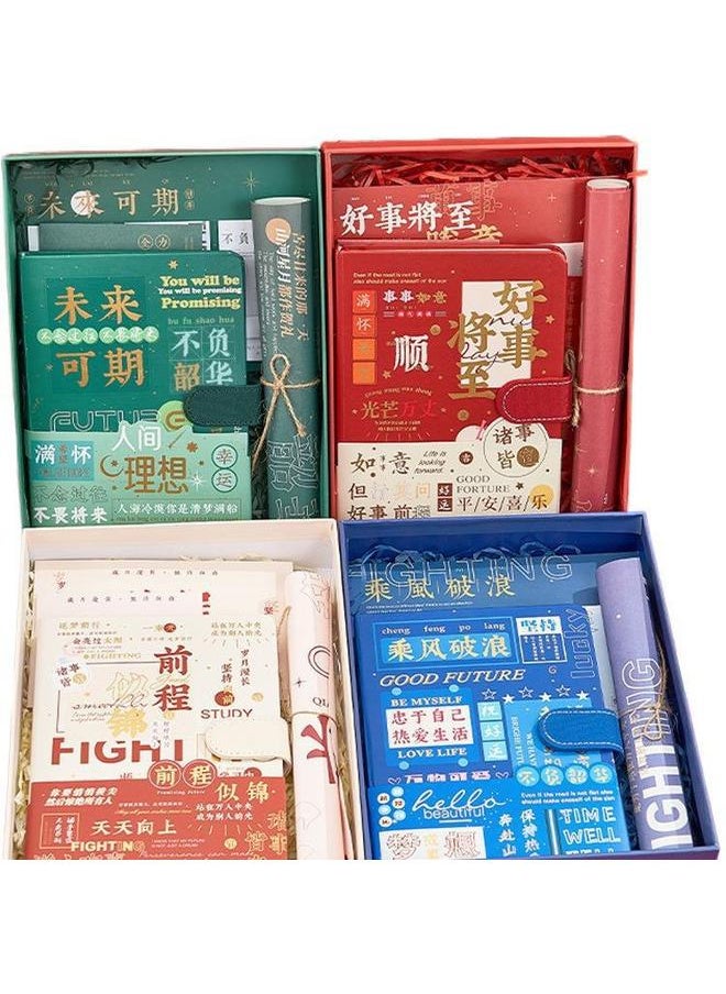 Bluejw - High-value Notebook Gift Box Suit Hand Book Full Color Page Customizable Ins Wind Hand Account Stationery Gift Bag - Image 1