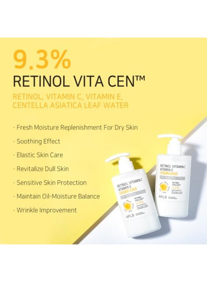 APLB Retinol Vitamin C Vitamin E Body Lotion | RETINOL VITA CEN™ 9.3% 10.14 FL.OZ/Korean Skincare, Long lasting hydration, Wrinkle Care, Revitalize for gentle and improve skin texture - Image 3