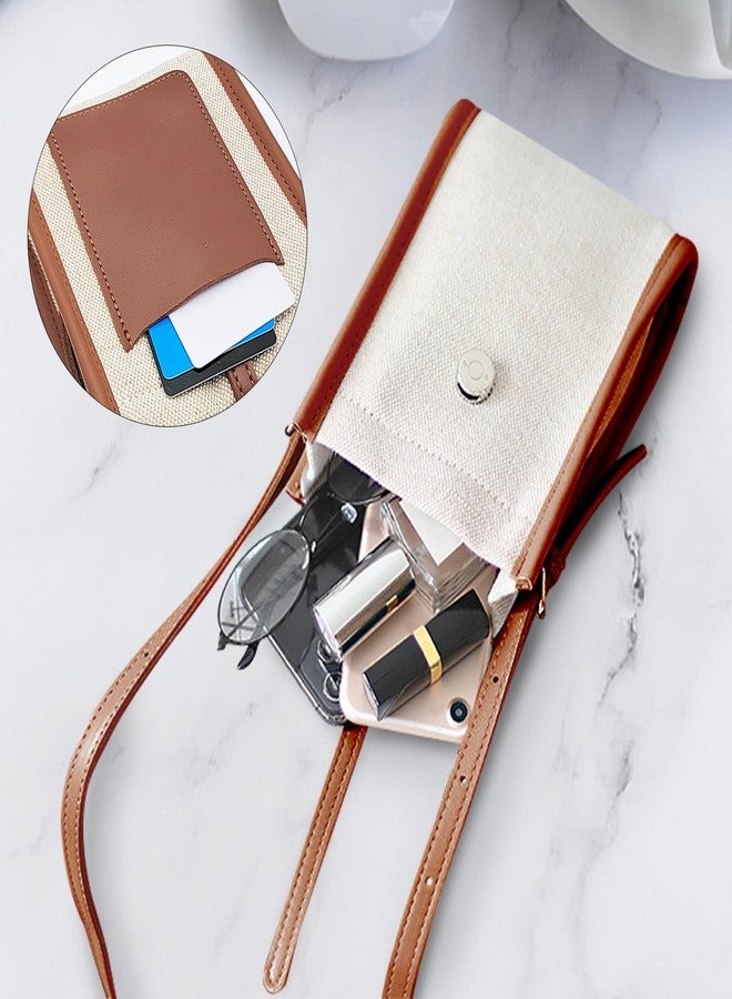حقيبة كروس صغيرة من وايز بوينت، حقيبة هاتف كروس من القماش مع حزام قابل للتعديل، حقائب هاتف بألوان متداخلة (أسود) - Image 3