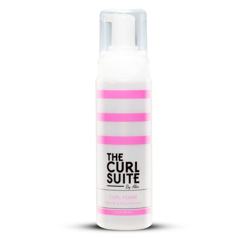 The Curl Suite Hydrating Curl Foam 7 Oz AntiFrizz Formula for Women Men with Frizzy Wavy Hair Volumizing Frizz Control Hair Mousse for Curly Hair