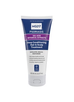 MG217 MG217 Deep Conditioning Salicylic Acid Scalp Treatment for Psoriasis, Exfoliates, Heals, Moisturizes, Hyaluronic Acid, Natural Oils, Plant Extracts, Sulfate free, Paraben Free, Fragrance Free, 6 floz 