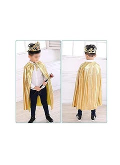 Brain Giggles Brain Giggles Kids Jury Costume Cape Royal Crown and Scepter King Costume for Kids  - Image 4