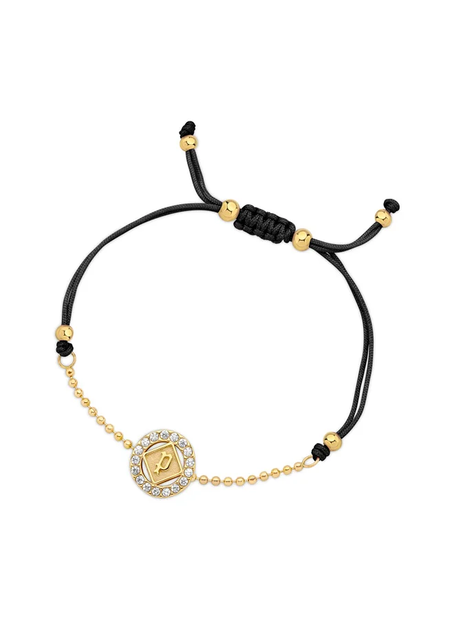 POLICE Luck Gold Plated Ladies Bracelet With Crystals 170+35MMPEJLB0003602