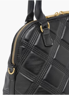 Flora Bella By Shoexpress Women Quilted Tote Bag with Detachable Strap and Zip Closure  - Image 5