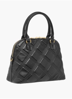 Flora Bella By Shoexpress Women Quilted Tote Bag with Detachable Strap and Zip Closure  - Image 3