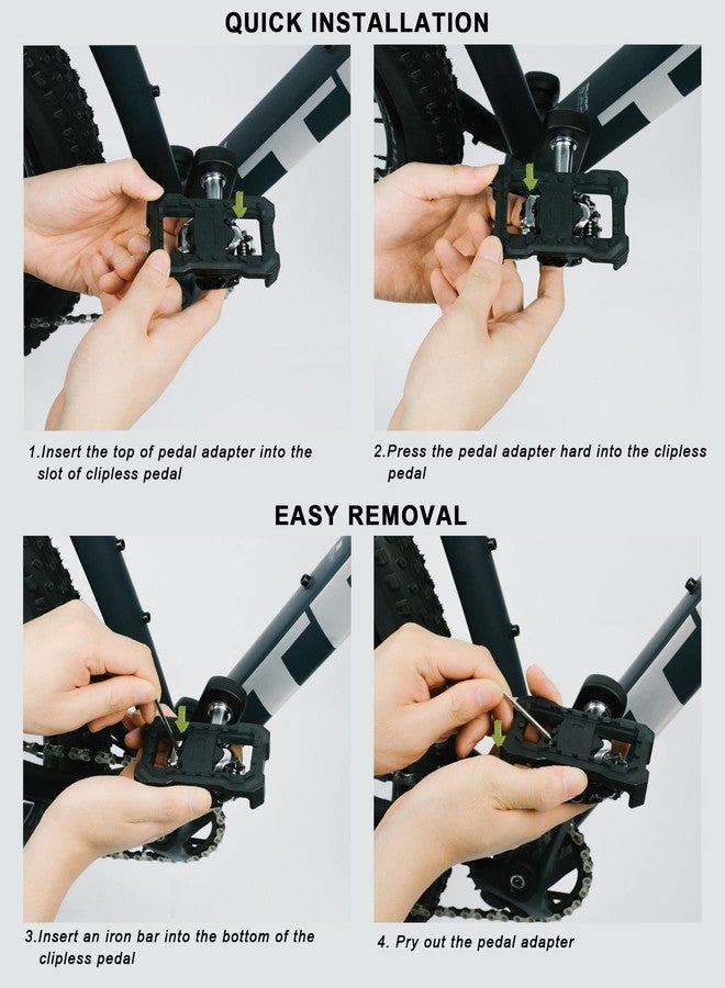 Thinvik Clipless Pedal Adapter for Shimano SPD Pedal - Clip Pedal Convert to Universal Platform Pedal - (Only Work on MTB Bike Pedal - Image 4