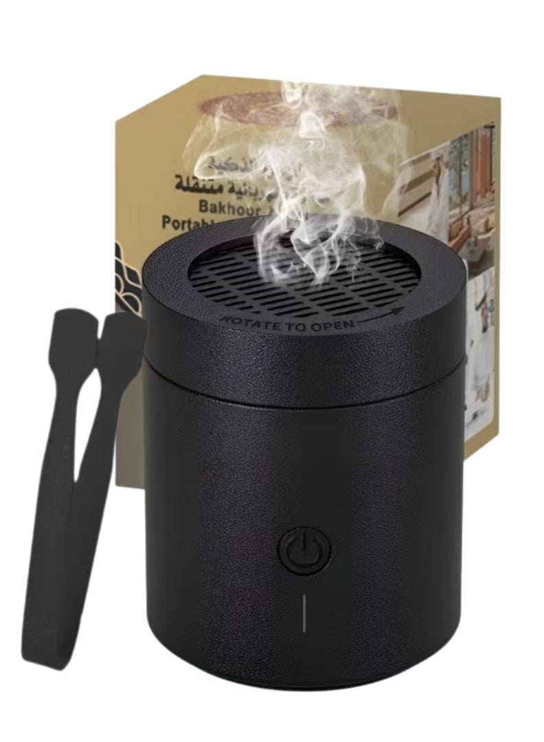إي دوتس بك-108 قابلة للشحن أوسب الكهربائية بخور الموقد و ناشر رائحة - المحمولة دخاني عديمة اللهب الإلكترونية مبخرة مع بطارية 2000 مللي أمبير ، التدفئة السريعة ، تصميم مضغوط للمنزل ، مكتب ، سيارة والسفر - Image 1