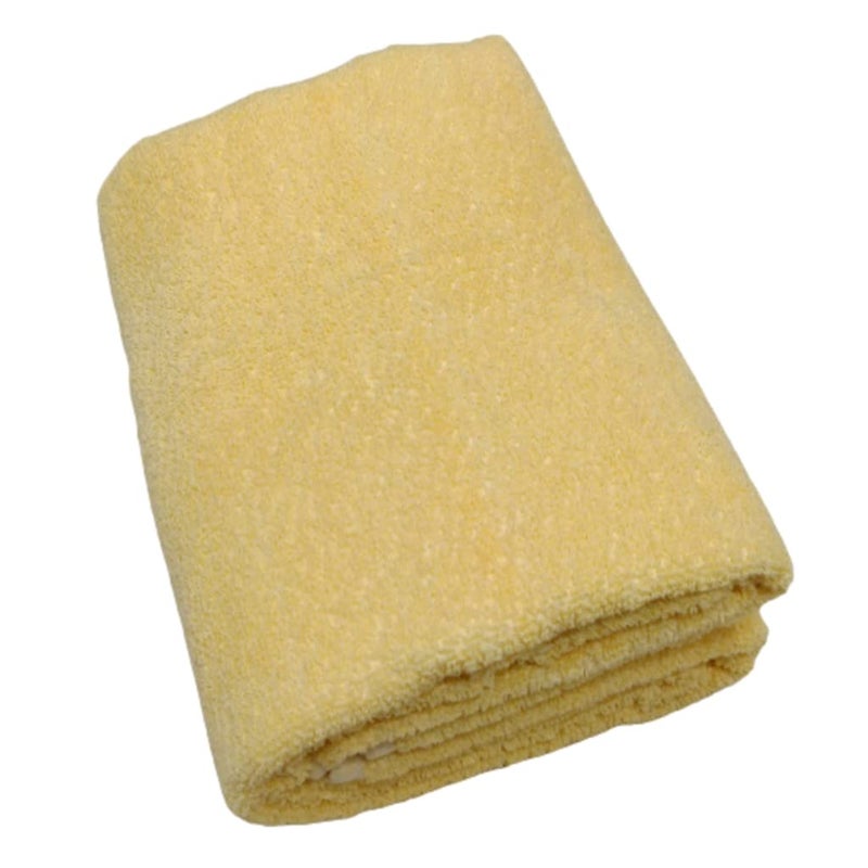 TRUEVELLI 100% Cotton Soft Bath Towel 450. GSM Standard Size 60x30 Inch (Pack of 1 Piece) Lemon Yellow - Image 2