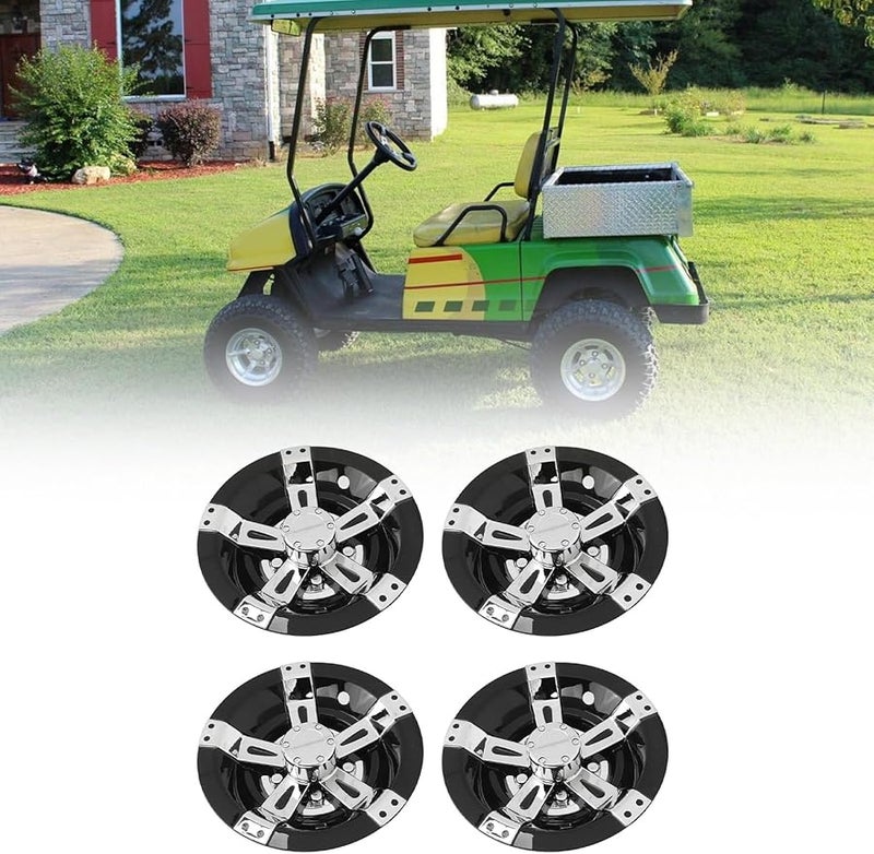 4Pcs 10 Inch ABS Hub Caps Universal Protective Stylish Replacement for EZ GO Golf Cart - Image 5