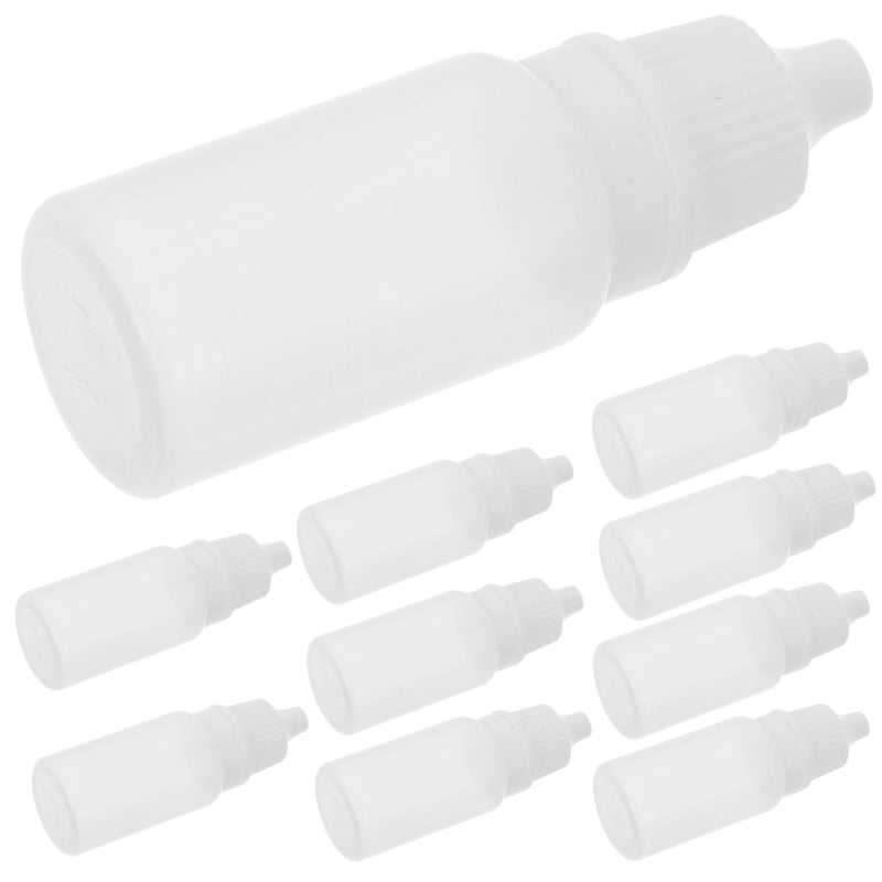 10ml Refillable Travel Dropper Bottles Squeezable Empty Plastic for Liquids and Lab Use - Image 2