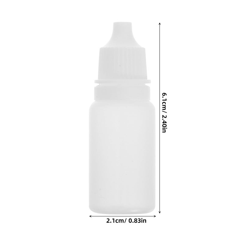 10ml Refillable Travel Dropper Bottles Squeezable Empty Plastic for Liquids and Lab Use - Image 3