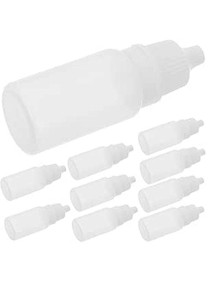 10ml Refillable Travel Dropper Bottles Squeezable Empty Plastic for Liquids and Lab Use - Image 1
