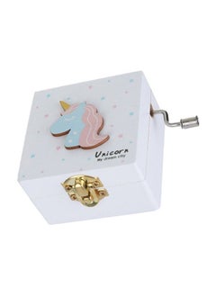 NIBEMINENT Wooden Unicorn Cranked Music Box  - Image 1