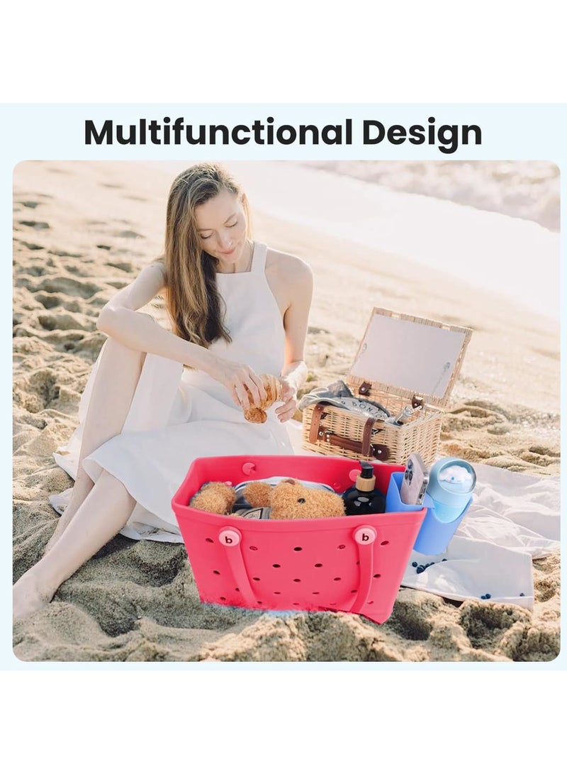 SYOSI 2-in-1 Cup and Phone Holder for Bogg Bag, Compatible with Simply Southern Totes, Accessories for Stanley Cup, Convenient Travel Organizer for Beach Trips, or Daily Errands (Blue) - Image 5