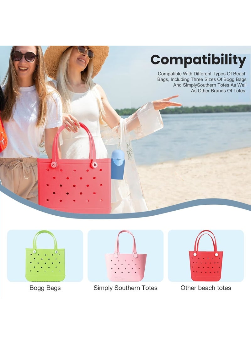 SYOSI 2-in-1 Cup and Phone Holder for Bogg Bag, Compatible with Simply Southern Totes, Accessories for Stanley Cup, Convenient Travel Organizer for Beach Trips, or Daily Errands (Blue) - Image 4