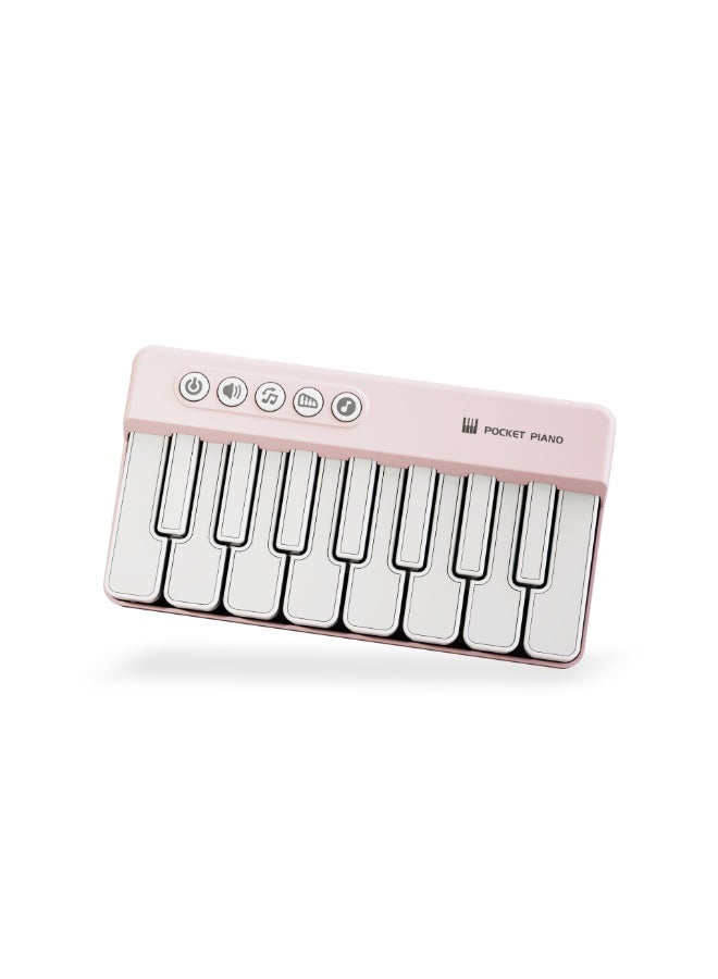 Kids’ Rainbow Light-Up Pocket Electronic Piano 7 Color-Changing Keys Portable Mini Keyboard Fun Music Toy for Children - Image 4