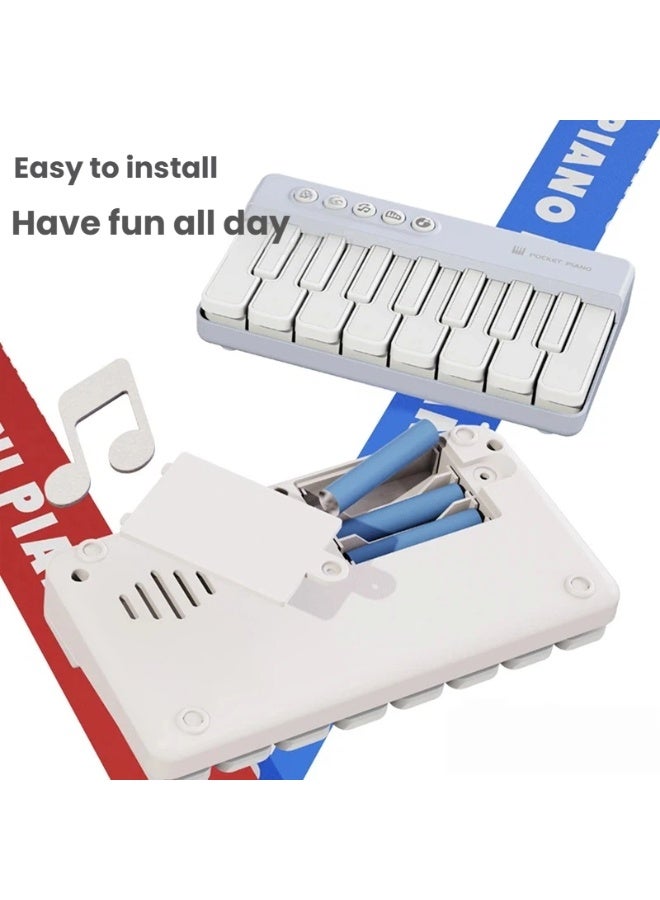 Kids’ Rainbow Light-Up Pocket Electronic Piano 7 Color-Changing Keys Portable Mini Keyboard Fun Music Toy for Children - Image 3