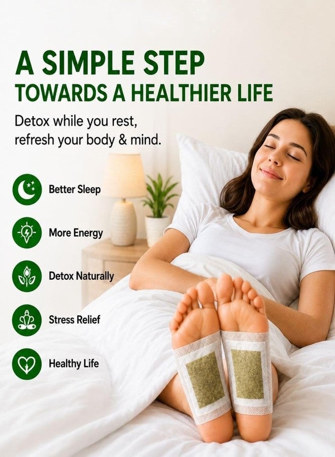 Detox Foot patches 30 pads, Cleansing Toxin Remover Foot Pads, Pain Relief,Stress Relief Sleep Patch for Detoxification, For Men & Women (15 PARIS) - Image 4