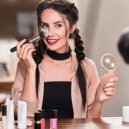Vicenpal Compact Cosmetic Mirror Round Pocket Makeup for Bridesmaid Gifts Hand Held Small Mirror for Purse Compact Travel Accessory Proposal Bridal Shower Gifts, 2.75 Inch(12 Pcs) - Image 4