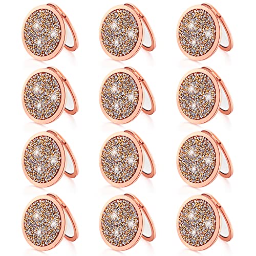 Vicenpal Compact Cosmetic Mirror Round Pocket Makeup for Bridesmaid Gifts Hand Held Small Mirror for Purse Compact Travel Accessory Proposal Bridal Shower Gifts, 2.75 Inch(12 Pcs) - Image 1