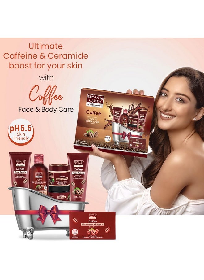 BRYAN & CANDY - Coffee Bath Kit Gift Set For Women & Men Complete Home Spa Experience 100% Vegan Sls & Paraben Free (Coffee Tub Kit) - Image 1