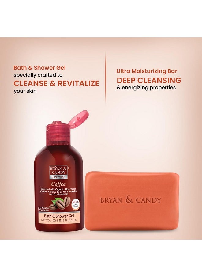 BRYAN & CANDY - Coffee Bath Kit Gift Set For Women & Men Complete Home Spa Experience 100% Vegan Sls & Paraben Free (Coffee Tub Kit) - Image 1