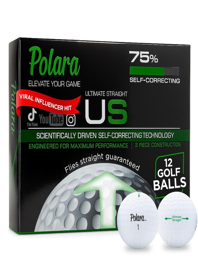 Polara Ultimate Straight Self Correcting 2 Piece Golf Balls (1 Dozen) - Image 1