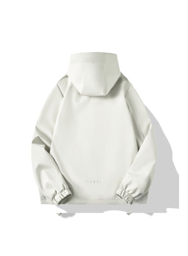 Flying in the snow Autumn Style Women's Coat With Hood, Loose And Simple Casual Outdoor Fashion Sense Solid Color Women's Long Sleeve Coat - Image 4